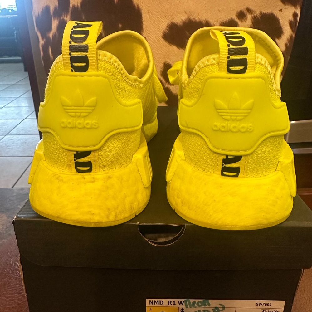 Women Adidas Bright Yellow Sneakers - Picture 4 of 8